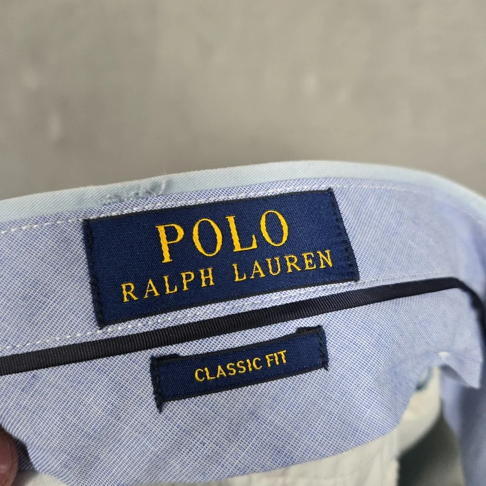 Polo Ralph Lauren pants mens 32x30 light blue pima classic fit lightweight chino